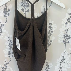 Beyond The Bump Slim Racer Back Maternity Tank Espresso/Chocolate.